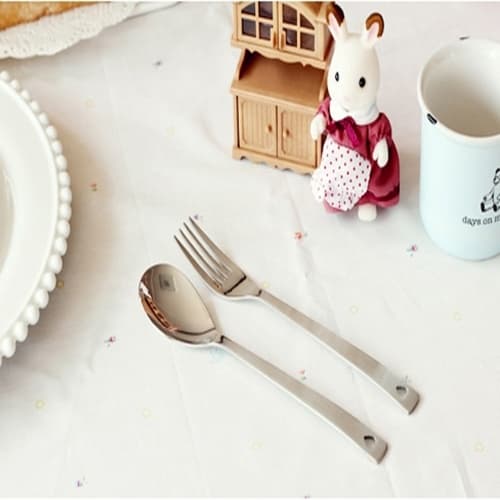 French heart spoon-fork set